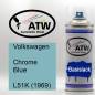 Preview: Volkswagen, Chrome Blue, L51K (1969): 400ml Sprühdose, von ATW Autoteile West.